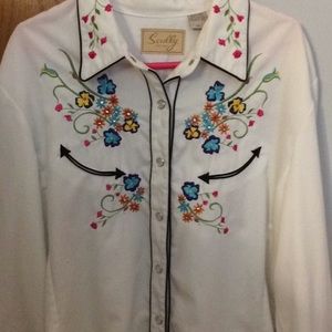 Vtg Scully xxl Western top